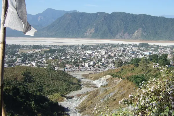 Phuentsholing on the India–Bhutan border